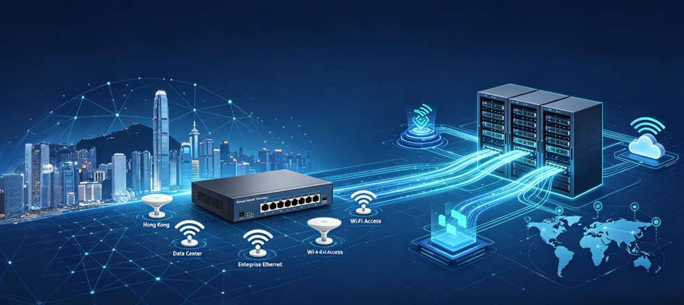 Hong Kong data-center network connectivity overview